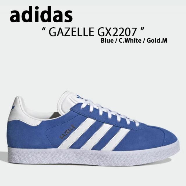 adidas Originals アディダス オリジナルス スニーカー GX2207 Gazelle BLUE FTWWHT GOLDMT WHITE