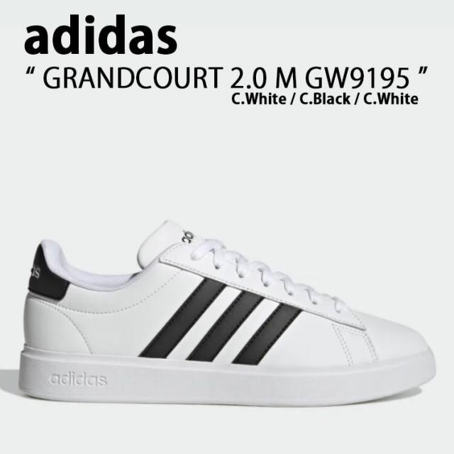 adidas アディダス スニーカー GRANDCOURT 2.0 M GW9195 グランドコート 2.0 M WHITE BLACK
