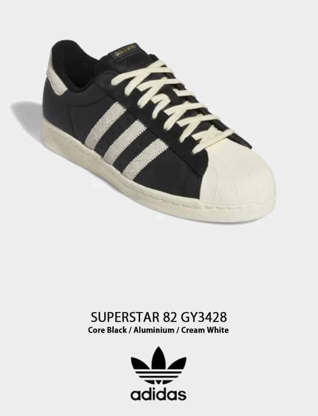 adidas Originals アディダス オリジナルス スニーカー SUPERSTAR 82 GY3428 スーパースター 82 Black White_1