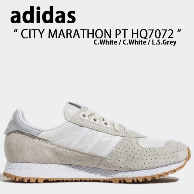 その他スニーカー adidas Originals CITY MARATHON PT  HQ7072 White Grey