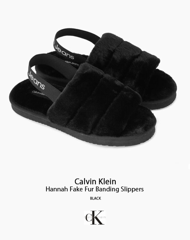 Calvin Klein カルバンクライン サンダル HANNAH FAKE FUR BANDING SLIPPERS BLACK CK  YW00751 BDSの通販はau PAY マーケット - セレクトショップa-clo | au PAY マーケット－通販サイト