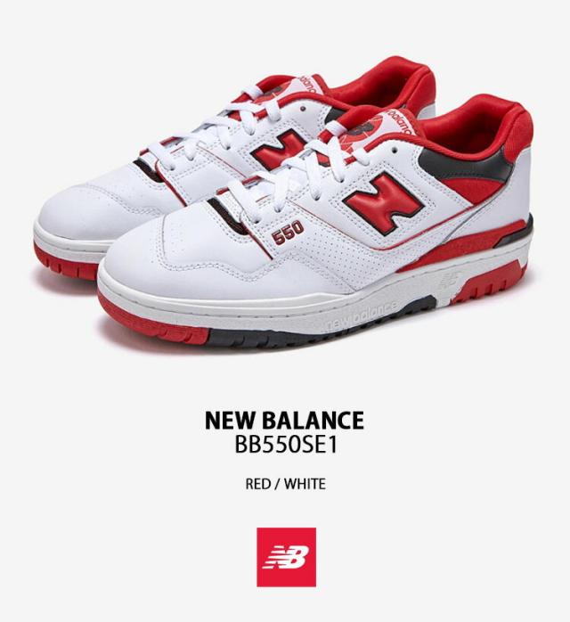 New Balance ニューバランス スニーカー 550 BB550SE1 RED WHITE レザー 本革_1