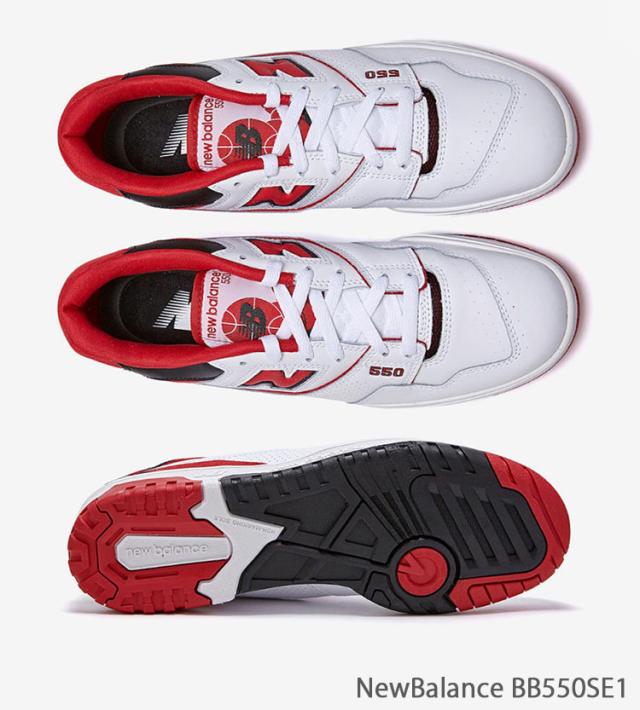 New Balance ニューバランス スニーカー 550 BB550SE1 RED WHITE レザー 本革_2
