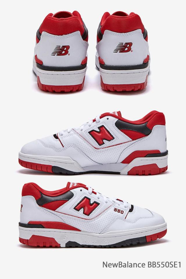 New Balance ニューバランス スニーカー 550 BB550SE1 RED WHITE レザー 本革_3