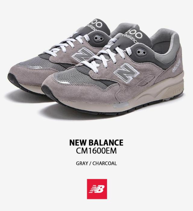 New Balance NEWBALANCE CM1600 CM1600EM GRAY CHARCOAL レザー 本革_1