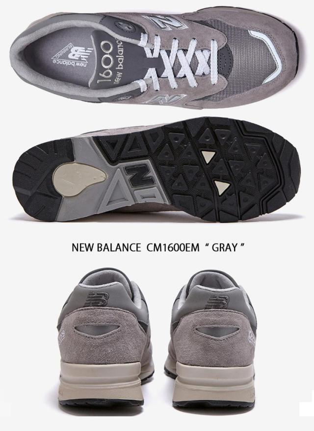 New Balance NEWBALANCE CM1600 CM1600EM GRAY CHARCOAL レザー 本革_2