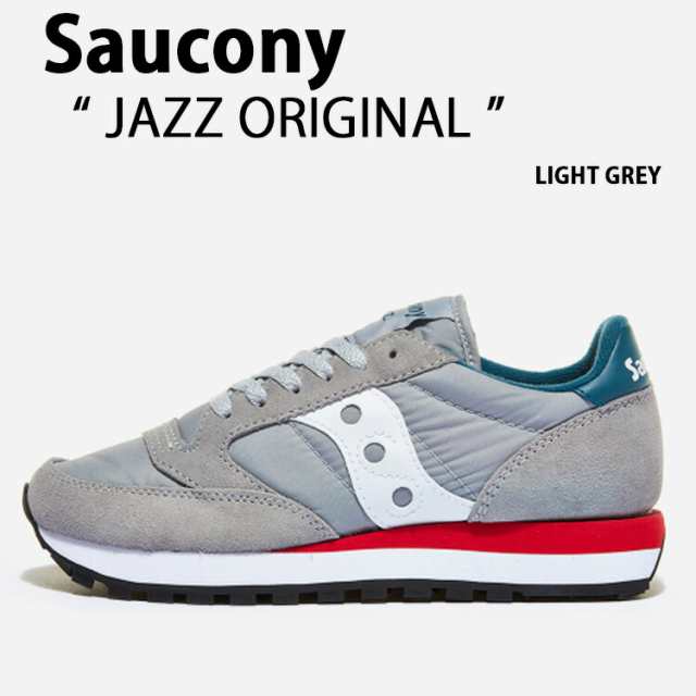 Saucony サッカニー スニーカー JAZZ ORIGINAL S2044-618 LIGHT GREY シューズ ジャズオリジナル 本革 レザー メンズ レディース 男性用