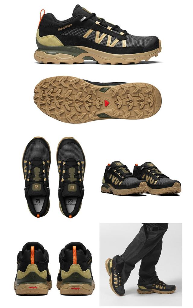 SALOMON サロモン スニーカー SHELTER LOW LTR L41667700 シューズ Black Kelp Leek Green シェルターロウLTR ブラック ゴールド メンズ_2