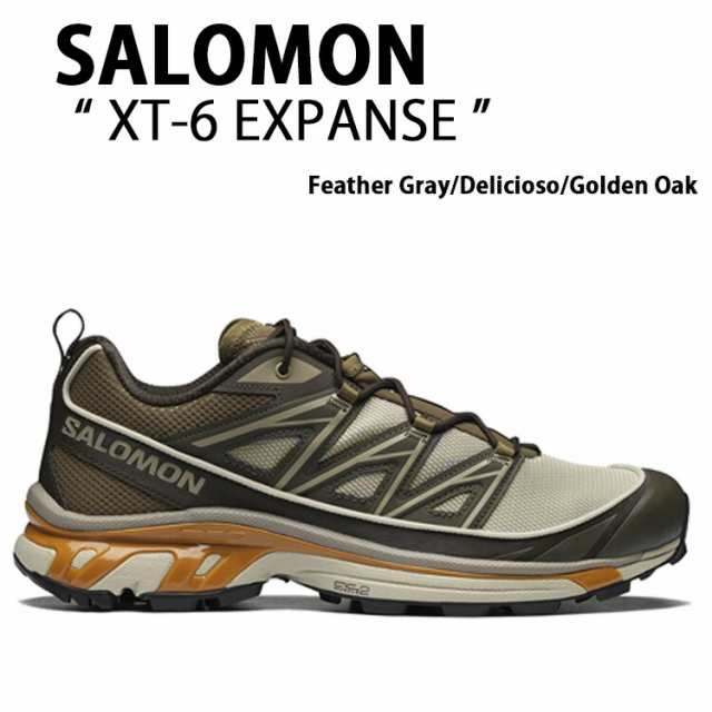 SALOMON サロモン スニーカー XT-6 EXPANSE L41741600 シューズ Feather Gray Delicioso Golden Oak XT-6エクスパンス カーキ メンズ レ