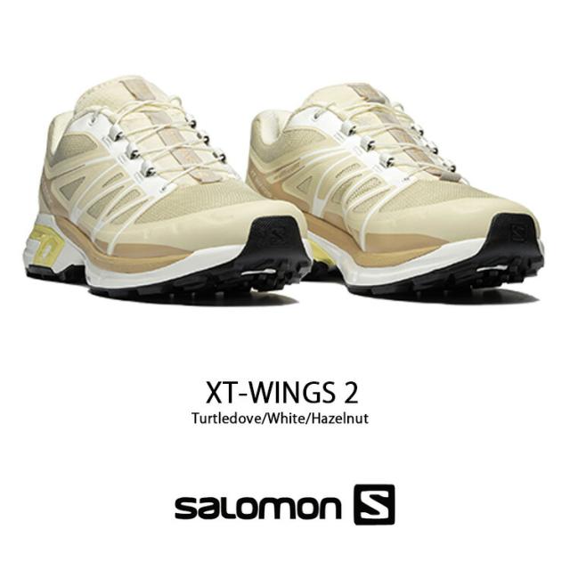 SALOMON サロモン スニーカー XT-WINGS 2 L47105100 シューズ Turtledove White Hazelnut XT-ウィングス ホワイト ベージュ メンズ レディース_1