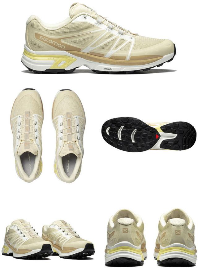 SALOMON サロモン スニーカー XT-WINGS 2 L47105100 シューズ Turtledove White Hazelnut XT-ウィングス ホワイト ベージュ メンズ レディース_2