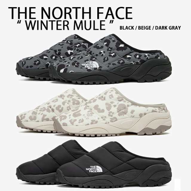 THE NORTH FACE ノースフェイス ミュール サンダル WINTER MULE BLACK GRAY WHITE NS93N63J/K/L