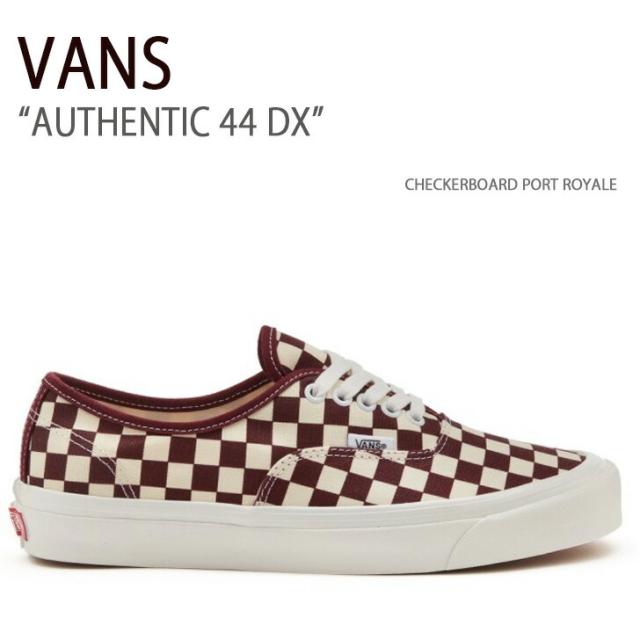 VANS バンズ スニーカー AUTHENTIC 44 DX CHECKERBOARD PORT E VN0005U84QU