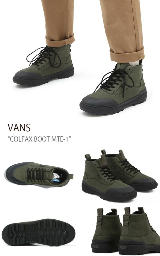 VANS スニーカー COLFAX BOOT MTE-1 COASTAL MTE MILITARY BLACK VN0005UV3RX_1