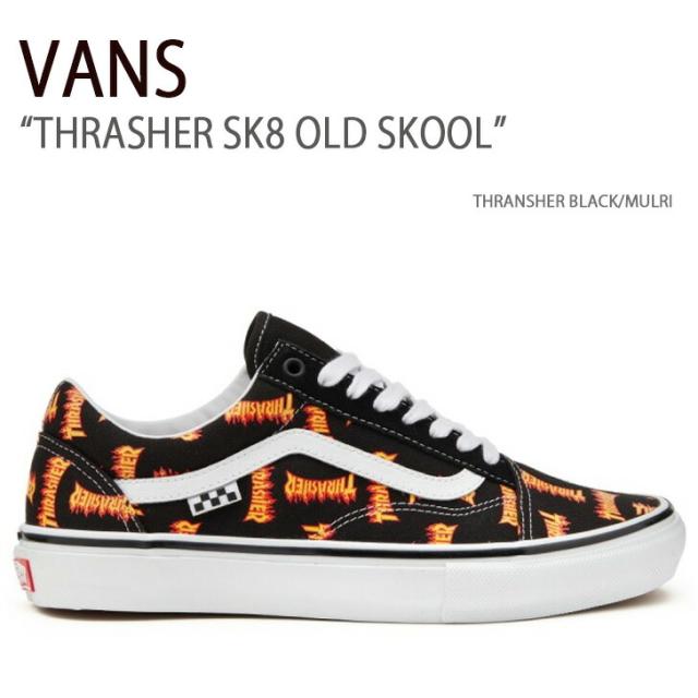 VANS スニーカー THRASHER SK8 OLD SKOOL THRANSHER BLACK MULTI VN0005W0BML