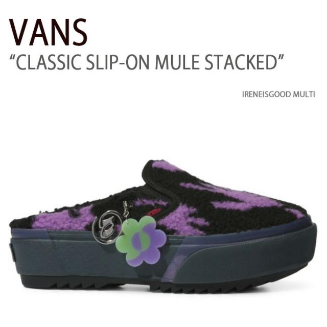 VANS バンズ スニーカー CLASSIC SLIP-ON MULE STACKED IRENEISGOOD MULTI VN0A4BVZBMB