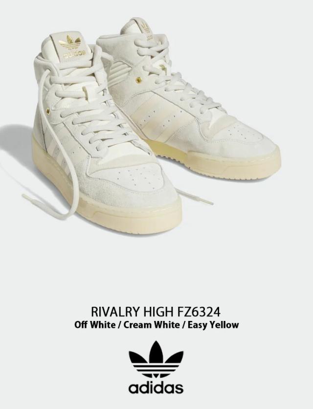 adidas Originals アディダス オリジナルス スニーカー RIVALRY HIGH FZ6324 ライバルリー ハイ White Cream Yellow_1