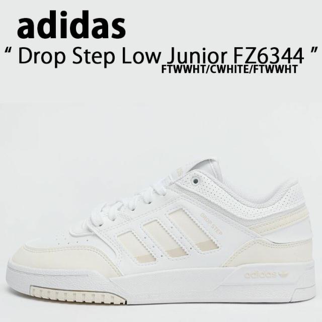 adidas Originals アディダス オリジナルス スニーカー Drop Step Low Junior FZ6344 ドロップ ステップ ロー White ホワイト 子供用 キッズ 子ども用