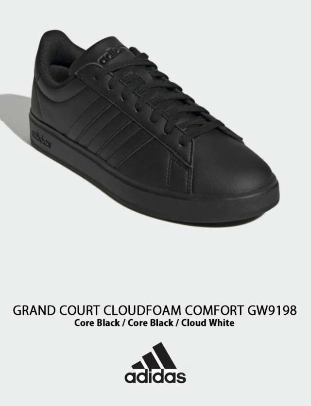 adidas アディダス スニーカー ADIDAS GRAND COURT CLOUDFOAM COMFORT GW9198 グランドコート クラウドファーム  コンフォート Blackの通販はau PAY マーケット - セレクトショップa-clo | au PAY マーケット－通販サイト