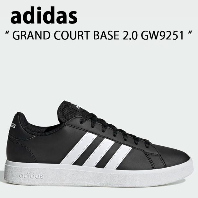 adidas アディダス スニーカー GRAND COURT BASE 2.0 GW9251 グランドコート ベース 2.0 BLACK WHITE