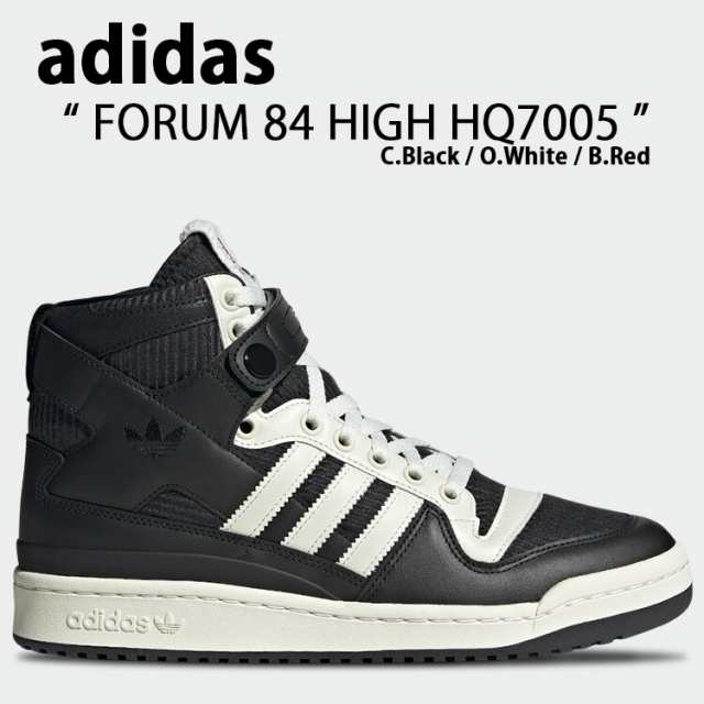 adidas Originals アディダス オリジナルス スニーカー FORUM 84 HIGH HQ7005 LYX51 フォーラム 84 ハイ Black Off White Red