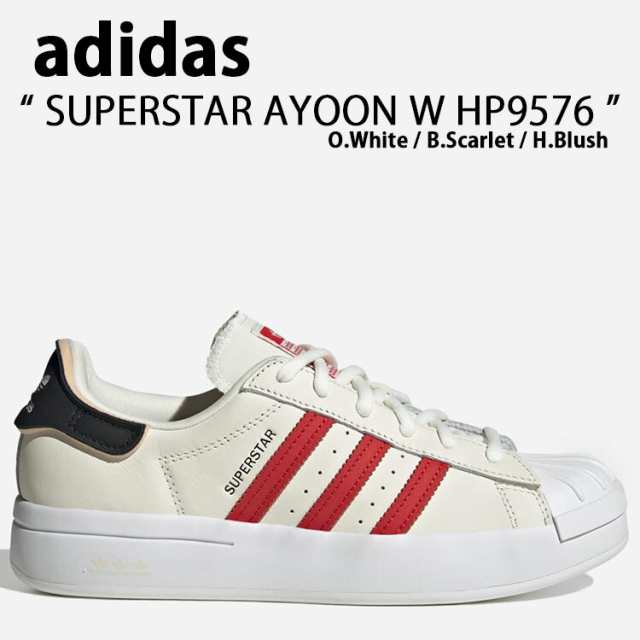 adidas Originals アディダス オリジナルス スニーカー SUPERSTAR AYOON W HP9576 スーパースター AYOON White Scarlet Blush