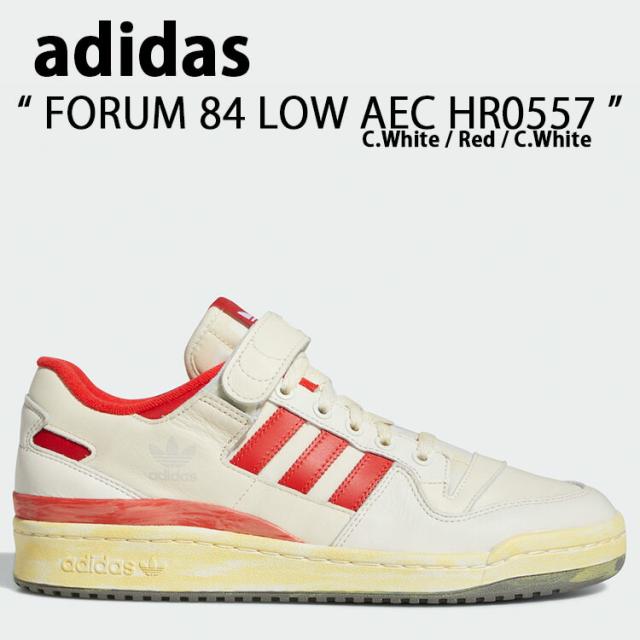 adidas Originals アディダス オリジナルス スニーカー FORUM 84 LOW AEC HR0557 FTWWHT/RED/FTWWHT フォーラム 84 ロー エース White Redの通販は