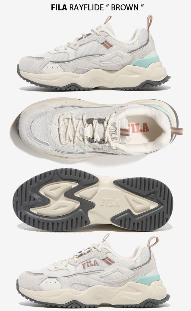 FILA フィラ スニーカー RAYFLIDE 1RM02053E_109/161/444 GREY BROWN YELLOW レイフライド メンズ レディース 男性用 女性用