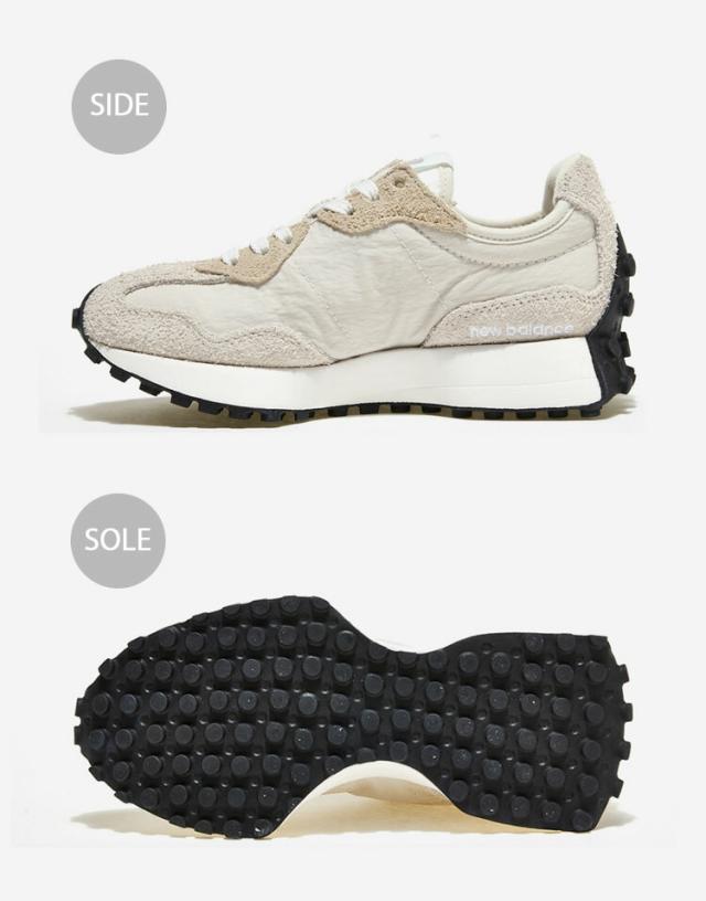 New Balance ニューバランス スニーカー 327 MS327CQ BEIGE WHITE シューズ ベージュ ホワイト スエード_2