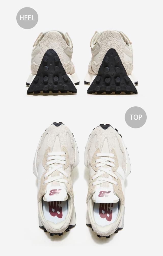 New Balance ニューバランス スニーカー 327 MS327CQ BEIGE WHITE シューズ ベージュ ホワイト スエード_3