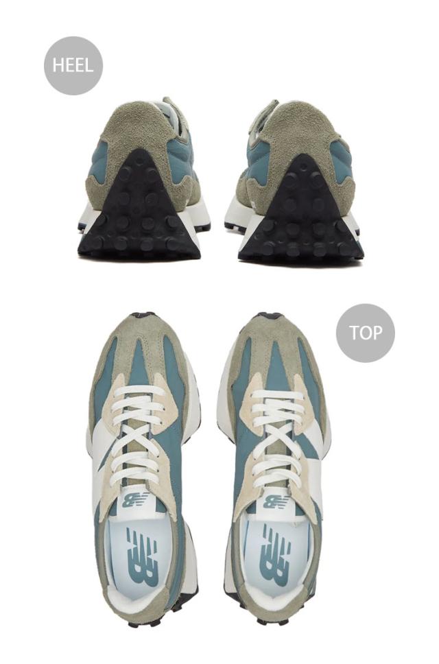 New Balance ニューバランス スニーカー 327 MS327CR GRAY BLUE シューズ グレー ブルー スエード_2