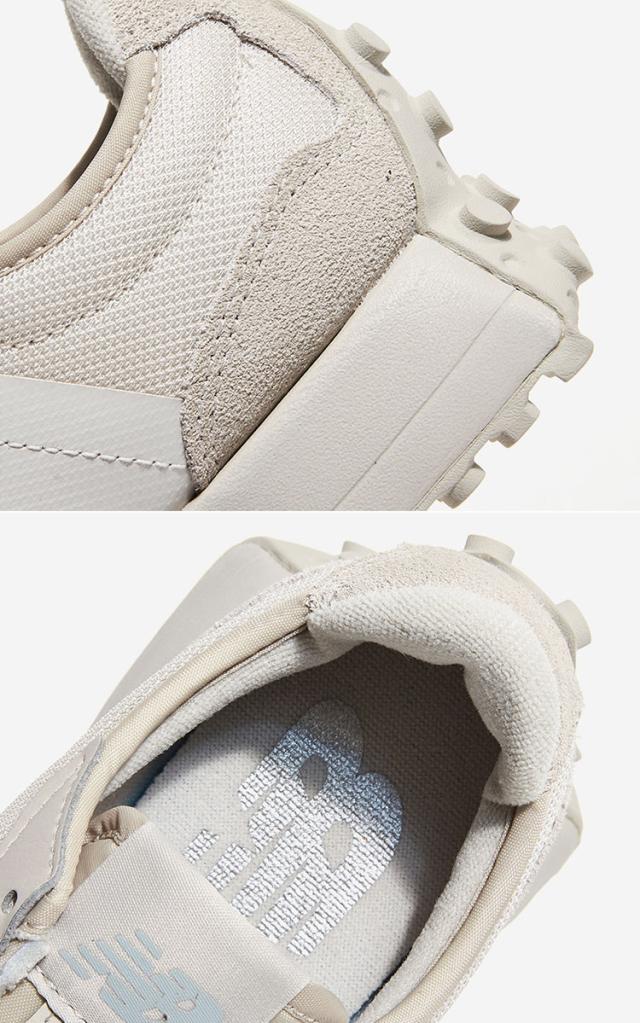 New Balance ニューバランス スニーカー MS327SJ NEWBALANCE 327 SJ BEIGE WHITE IVORY シューズ ベージュ ホワイト アイボリー ビッグN_4