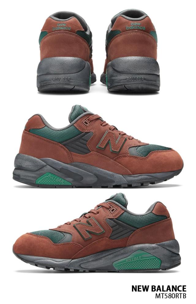 New Balance ニューバランス スニーカー MT580RTB NEWBALANCE MT580 BROWN ORANGE GREEN_4