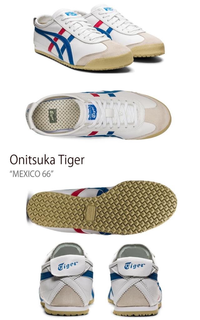 Onitsuka Tiger オニツカタイガー スニーカー MEXICO 66 WHITE BLUE 1183C102.100 メキシコ66_1