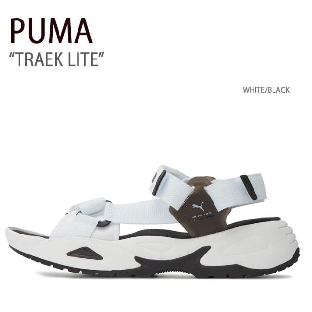PUMA プーマ サンダル TRAEK LITE WHITE BLACK シューズ メンズ レディース 男性用 女性用 389075-06
