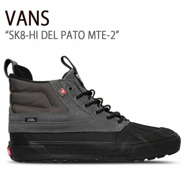 VANS バンズ スニーカー SK8-HI DEL PATO MTE-2 PEWTER BLACK VN0A5JMNPBQ スケートハイ PEWTER BLACK