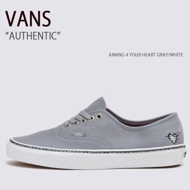 VANS バンズ スニーカー AUTHENTIC AIMING 4 YOUR HEART LIGHT GRAY WHITE VN0A5KS99DK オーセンティック