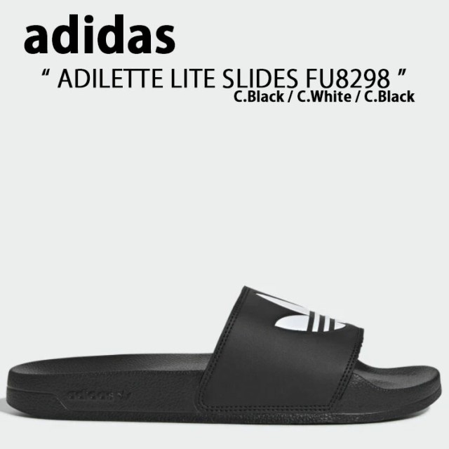 adidas Originals アディダス オリジナルス サンダル スリッパ ADILETTE LITE SLIDES FU8298 アディレッタ ライト スライド サンダル Bla