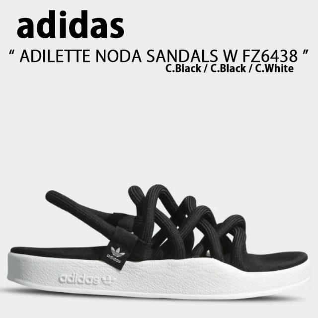 adidas Originals アディダス オリジナルス サンダル スリッパ ADILETTE NODA SANDALS FZ6438 アディレッタ ノダ W  Black White