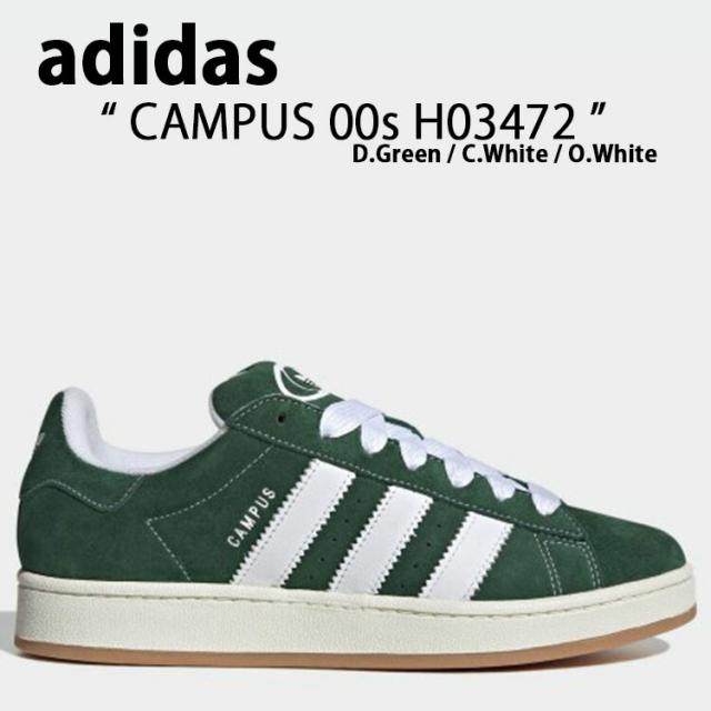 adidas Originals アディダス オリジナルス スニーカー CAMPUS 00S H03472 キャンパス00S Green White Off White