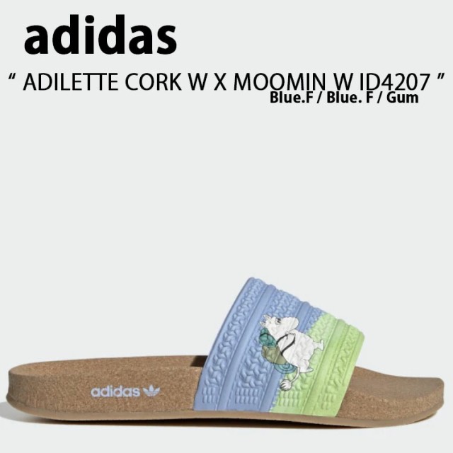 adidas Originals アディダス オリジナルス サンダル スリッパ ADILETTE CORK W X MOOMIN ID4207 アディダス アディレッタ × ムーミン