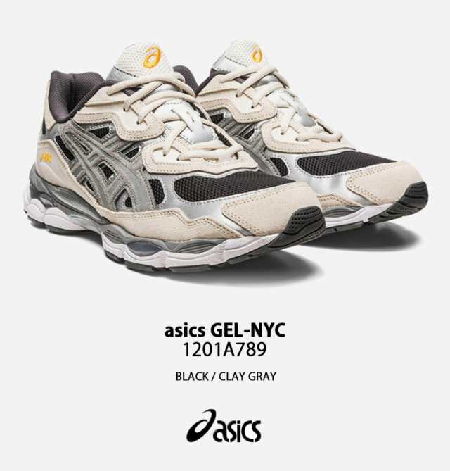 asics アシックス スニーカー GEL-NYC BLACK CLAY GRAY1201A789-001