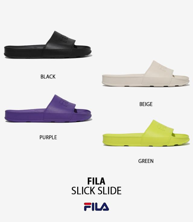 FILA フィラ スリックテンダー v2 グリーン スリッパ スライド FILA フィラ サンダル SLICK SLIDE 1SM01971F スリック スライド