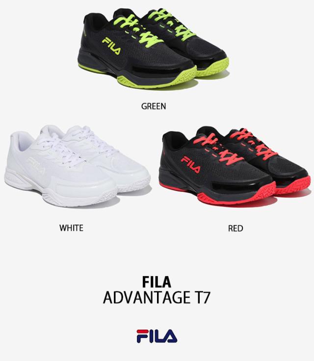 FILA フィラ スニーカー ADVANTAGE T7 1TM01884F アドバンテージ T7 グリーン ホワイト レッド メンズ レディース 男性用 女性用_1