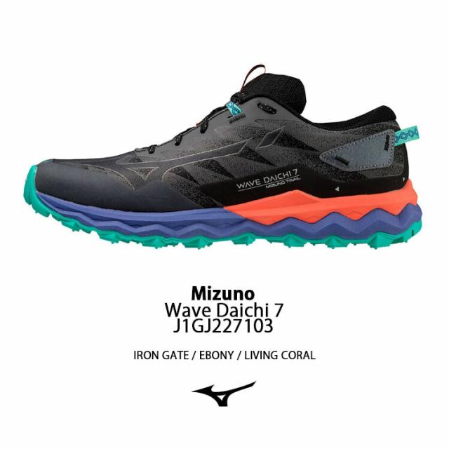 Mizuno ミズノ スニーカー Wave Daichi 7 J1GJ227103 ウェーブダイチ 7 IRON GATE EBONY LIVING CORAL_1