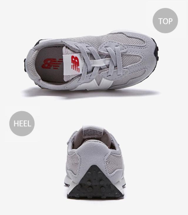 New Balance ニューバランス キッズ スニーカー NewBalance 327 GRAY キッズシューズ グレー IH327CGW ベビー用 キッズ用 子供用_2