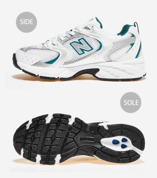 New Balance ニューバランス スニーカー 530 MR530AB WHITE GREEN シューズ シルバー ホワイト グリーン_2