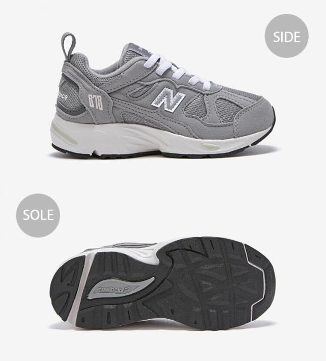 New Balance ニューバランス キッズ スニーカー NewBalance 878 GRAY キッズシューズ グレー PV878MC1 キッズ用 ジュニア用 子供用の通販は