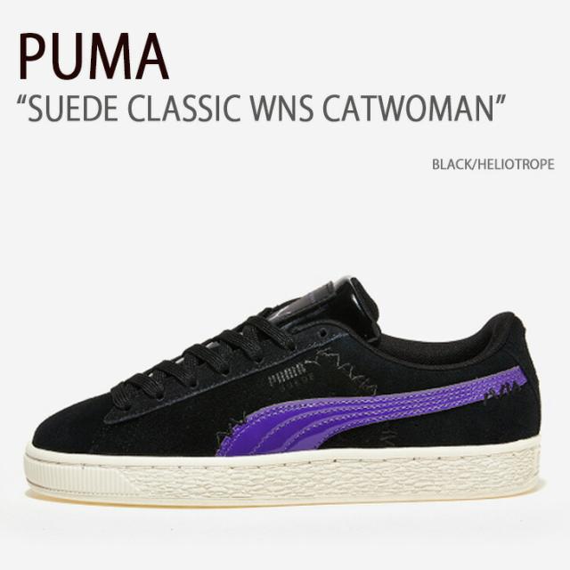 PUMA プーマ スニーカー SUEDE CLASSIC WNS CATWOMAN BLACK HELIOTROPE スエードクラシックWNSキャットウーマン シューズ メンズ レディース 男性用 女性用 PKI38329201