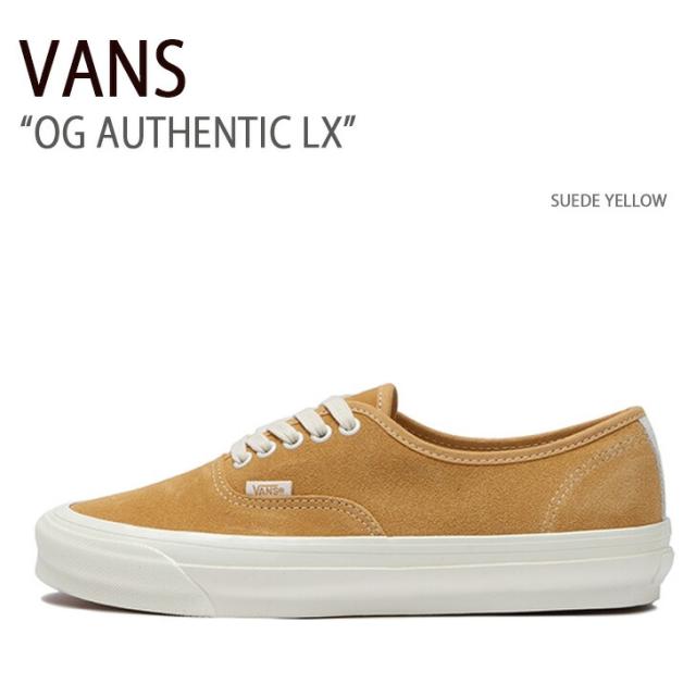 VANS バンズ スニーカー OG AUTHENTIC LX SUEDE YELLOW VN0A5FBDYLW OGオーセンティックLX メンズ レディース